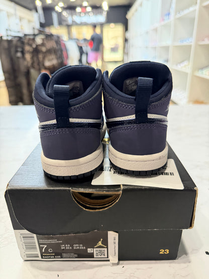 Jordan 1 Mid Obsidian Sanded Purple (TD) PRE-OWNED