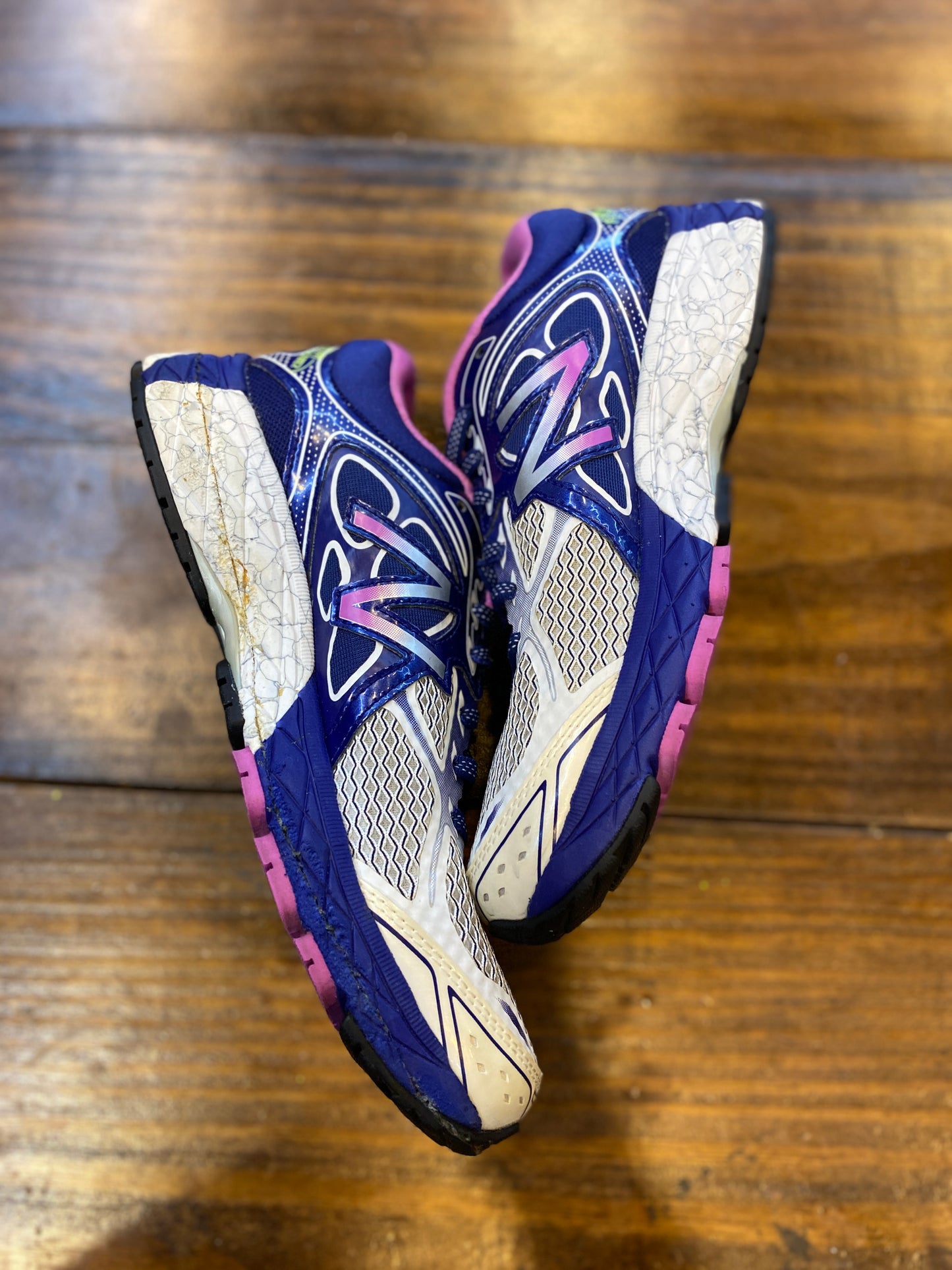 New Balance 860v6 White Navy Blue Purple PRE-OWNED