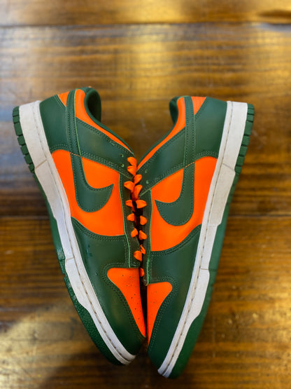 Nike Dunk Low Retro Miami Hurricanes PRE-OWNED