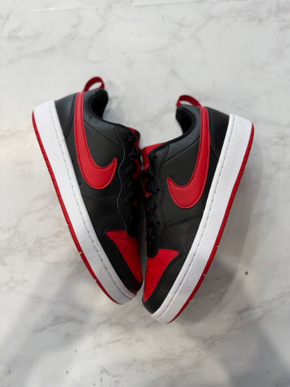 Nike Court Borough Low 2 Black University Red (GS) PRE-OWNED