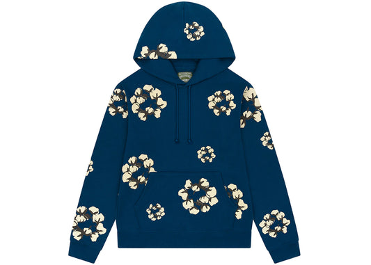 Denim Tears x CPFM Cactus Tears Wreath Hoodie Navy PRE-OWNED