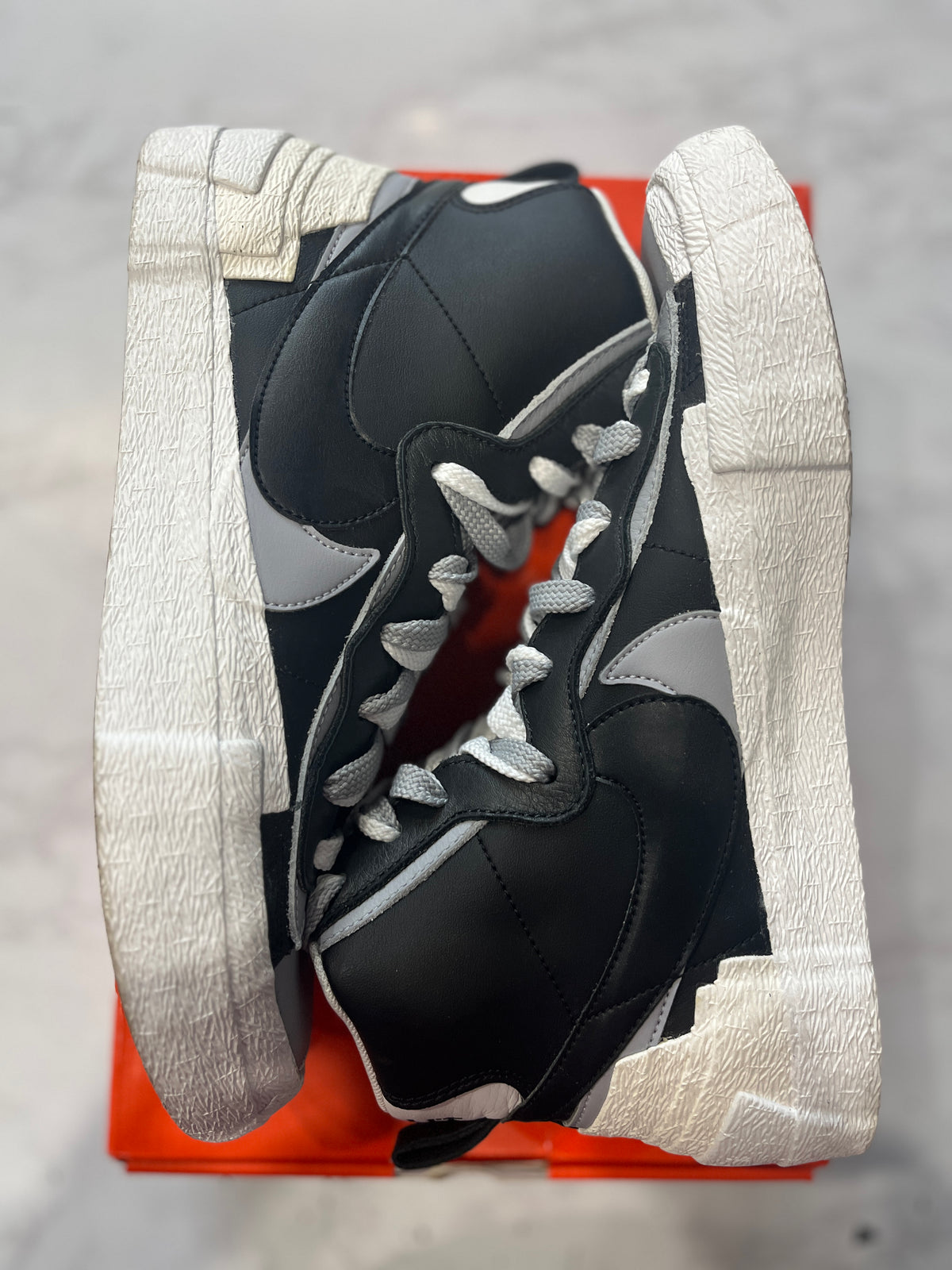 Nike Blazer Mid sacai Black Grey PRE-OWNED