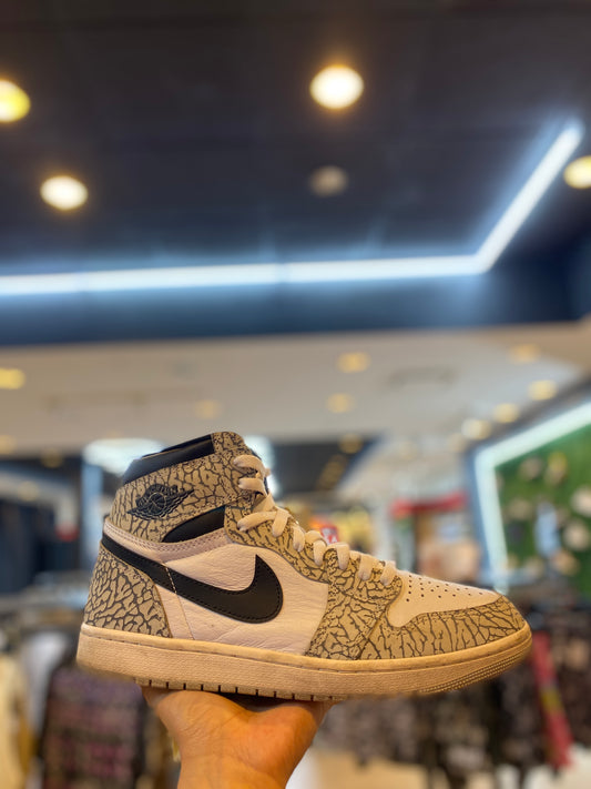 Jordan 1 Retro High OG White Cement PRE-OWNED