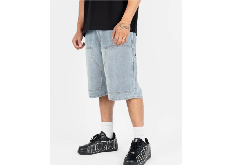 Baggy Carpenter Jorts Black