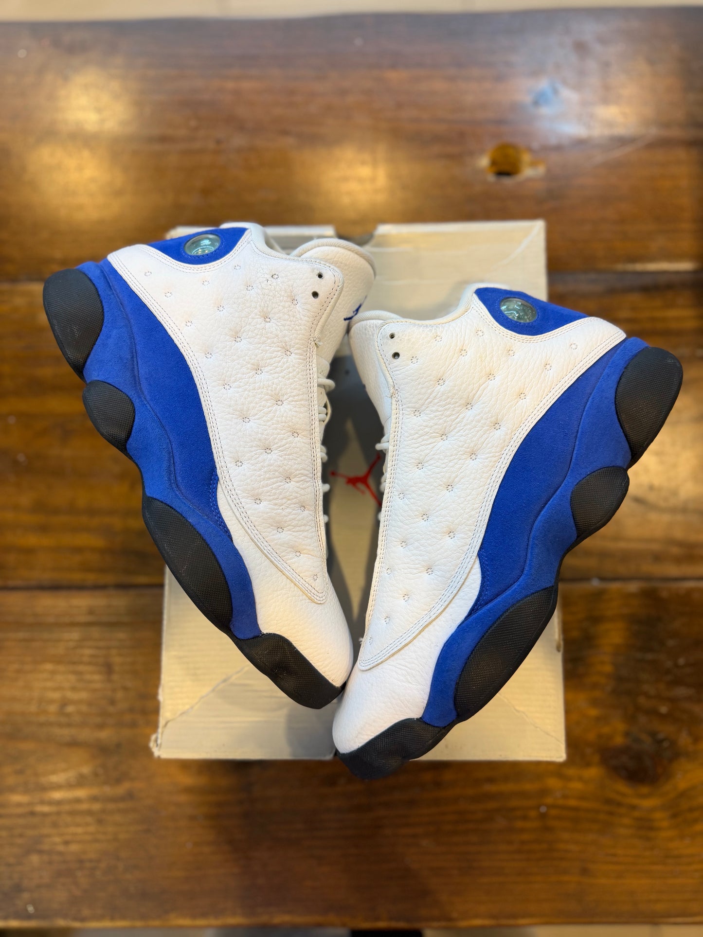 Jordan 13 Retro White Hyper Royal Black PRE-OWNED