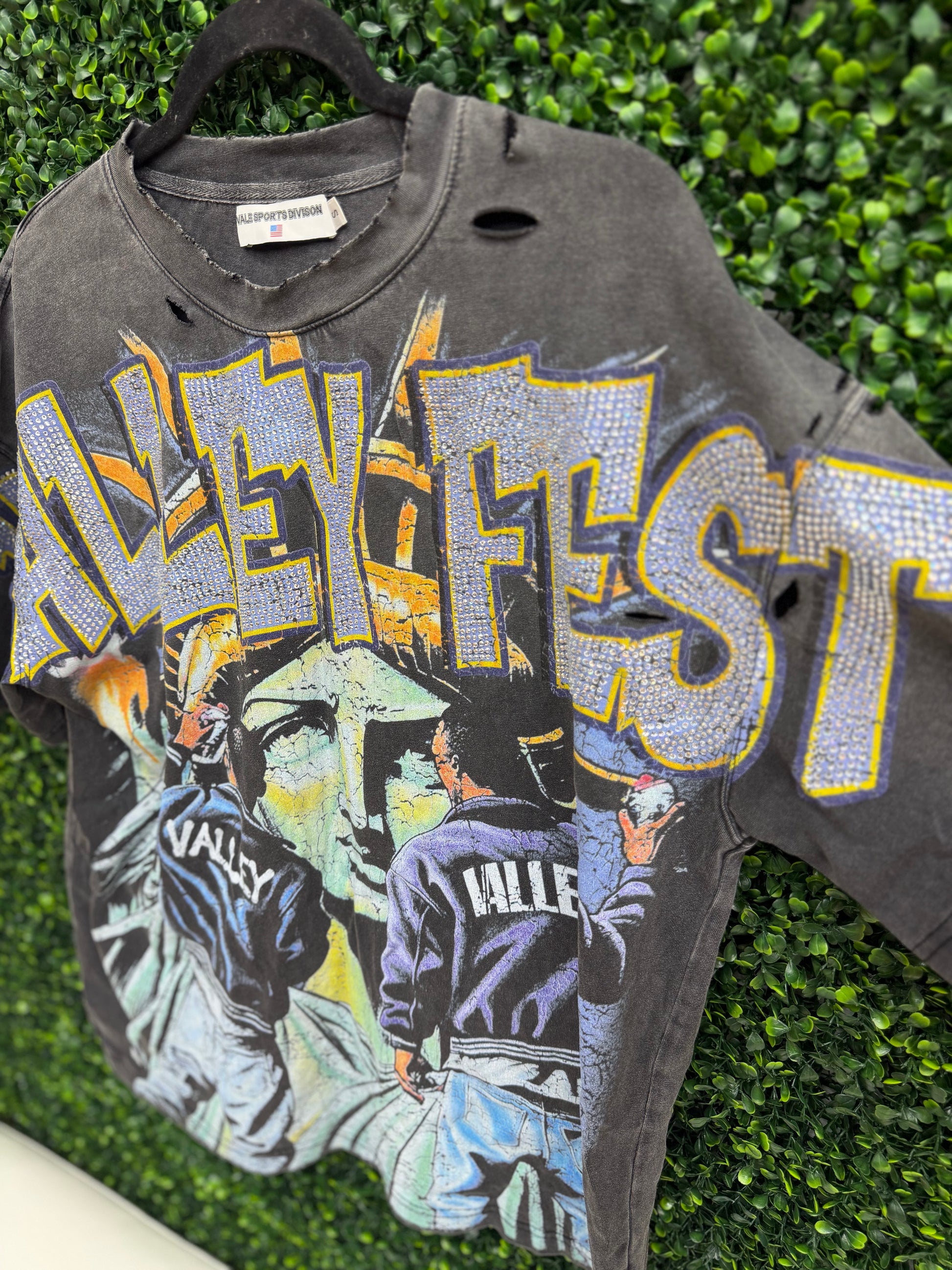 Vale Forever Bling Graffiti Tee 'Black' PRE-OWNED
