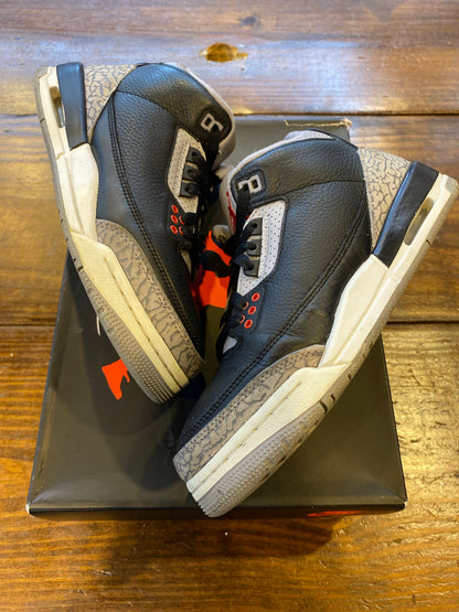 Jordan 3 Retro Black Cement (2024) (GS) PRE-OWNED