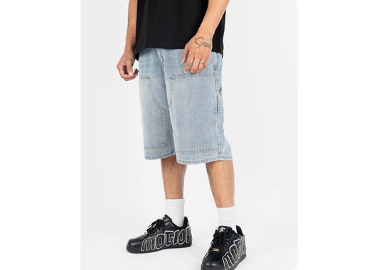 Baggy Carpenter Jorts Blue Jean