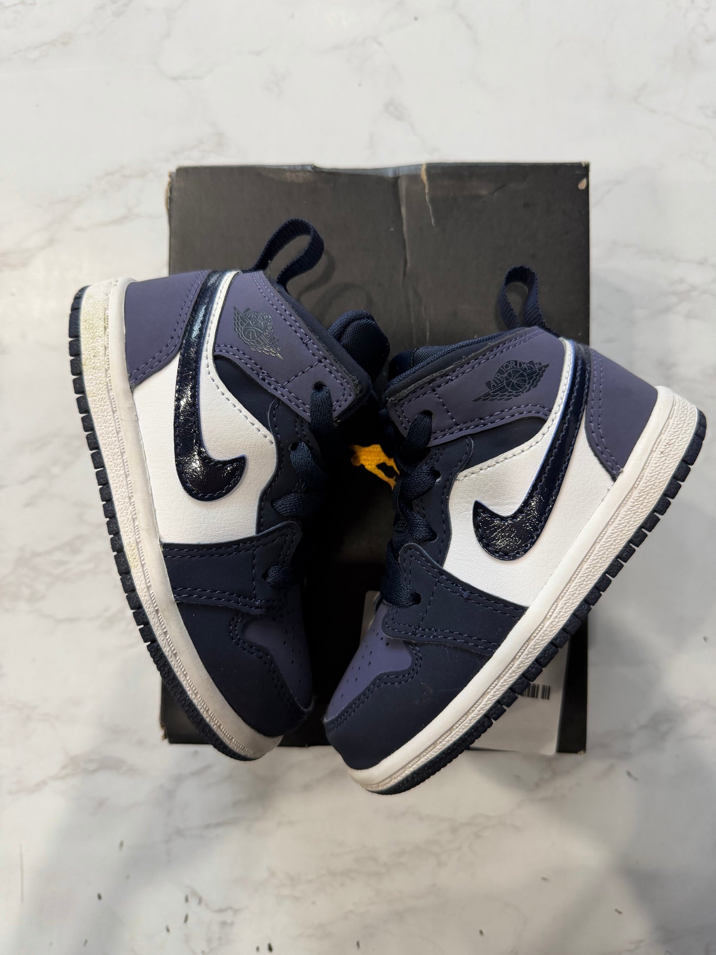 Jordan 1 Mid Obsidian Sanded Purple (TD) PRE-OWNED