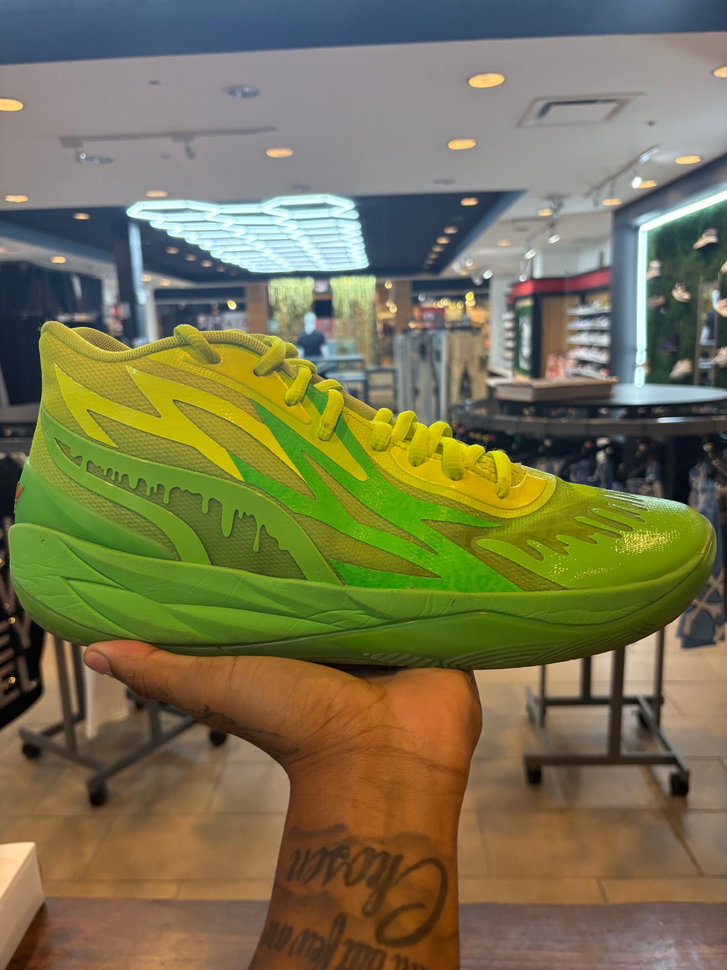 Puma LaMelo Ball MB.02 Nickelodeon Slime PRE-OWNED
