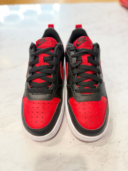 Nike Court Borough Low 2 Black University Red (GS) PRE-OWNED