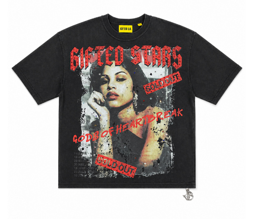 GFTD HEARTBREAK BLK TEE
