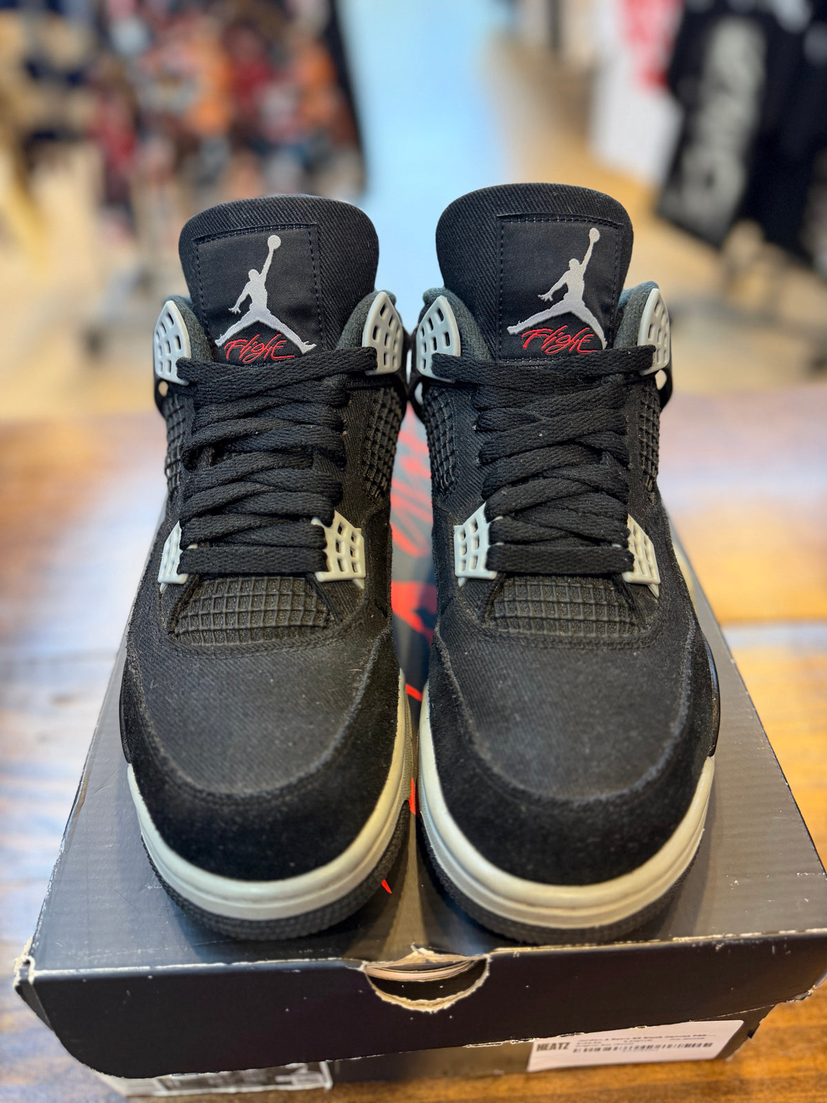 Jordan 4 Retro SE Black Canvas PRE-OWNED