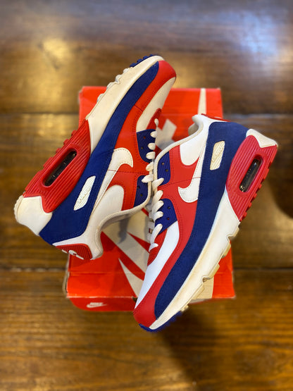 Nike Air Max 90 Deep Royal University Red (GS) PRE-OWNED