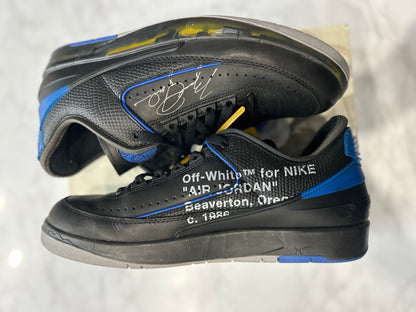 Jordan 2 Retro Low SP Off-White Black Blue PRE-OWNED