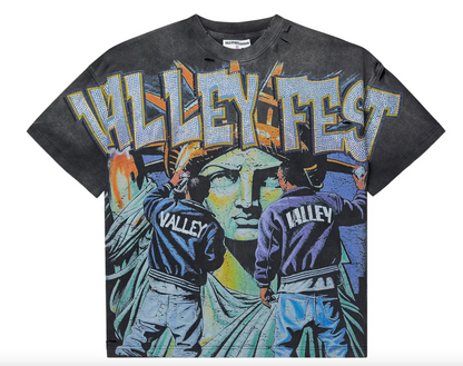 Vale Forever Bling Graffiti Tee 'Black' PRE-OWNED