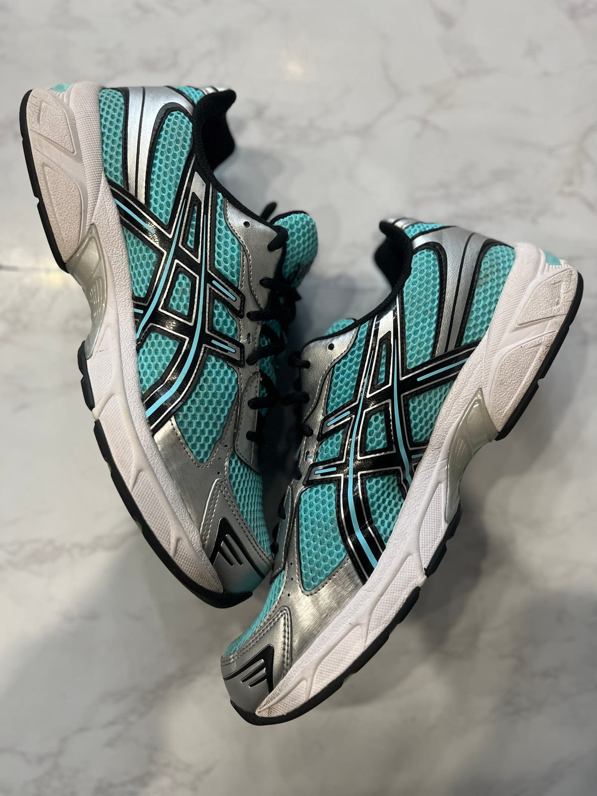 ASICS Gel-1130 Larimar Blue Silver PRE-OWNED