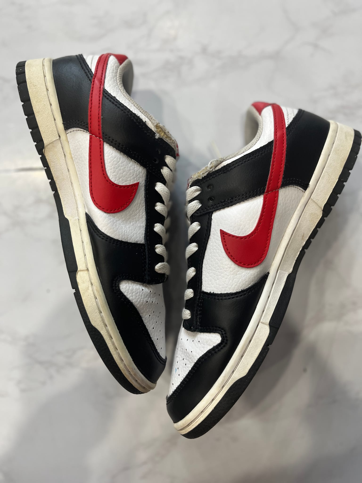 Nike Dunk Low Retro Red Swoosh Panda PRE-OWNED
