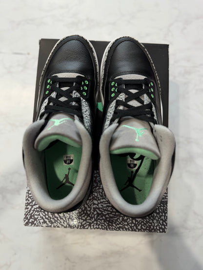 Jordan 3 Retro Green Glow PRE-OWNED