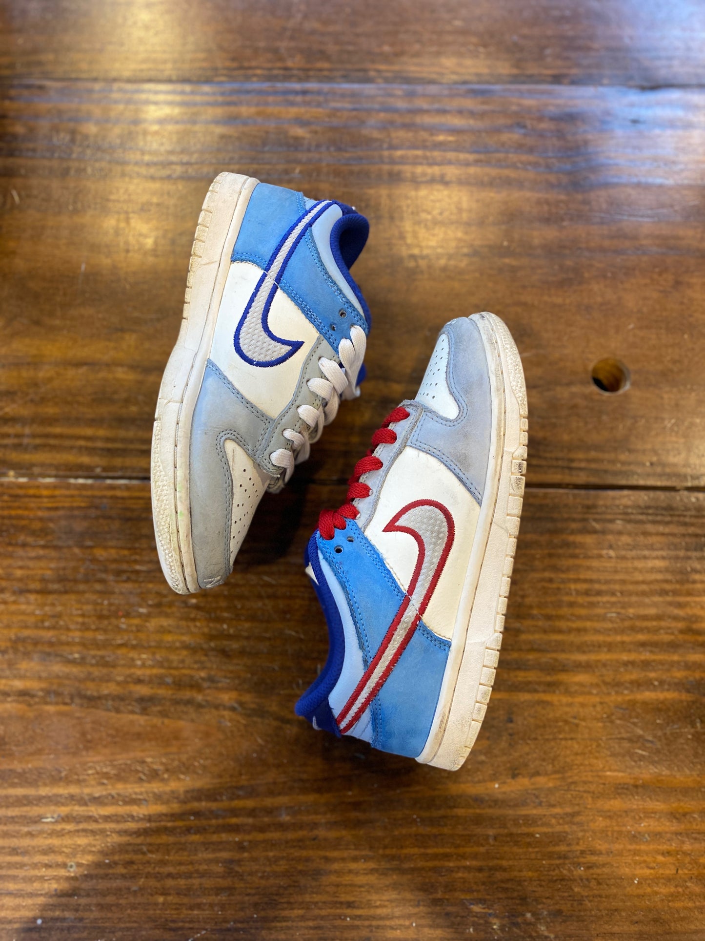 Nike Dunk Low Armory Blue Red Mesh (GS) PRE-OWNED