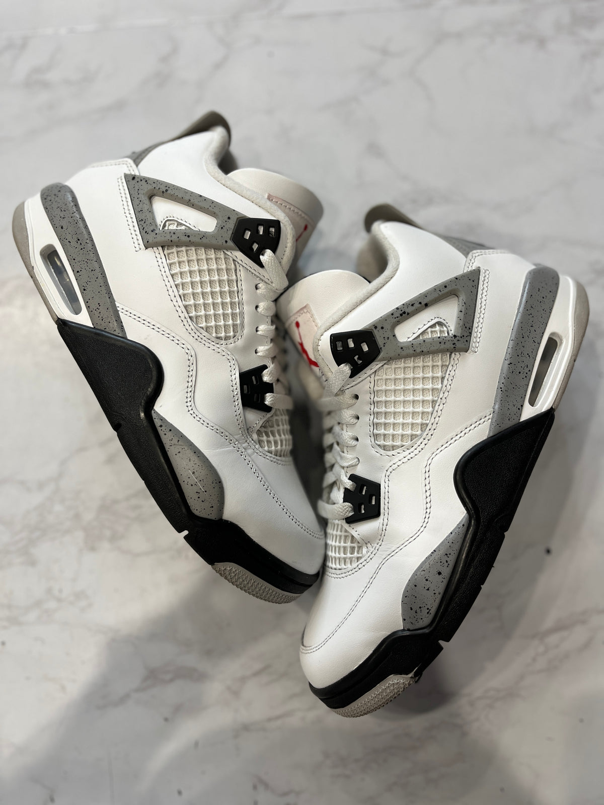 Jordan 4 Retro White Cement (2025) (GS) PRE-OWNED