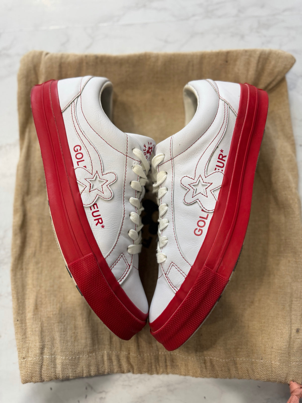 Converse One Star Ox Golf le Fleur Color Block Pack Red PRE-OWNED