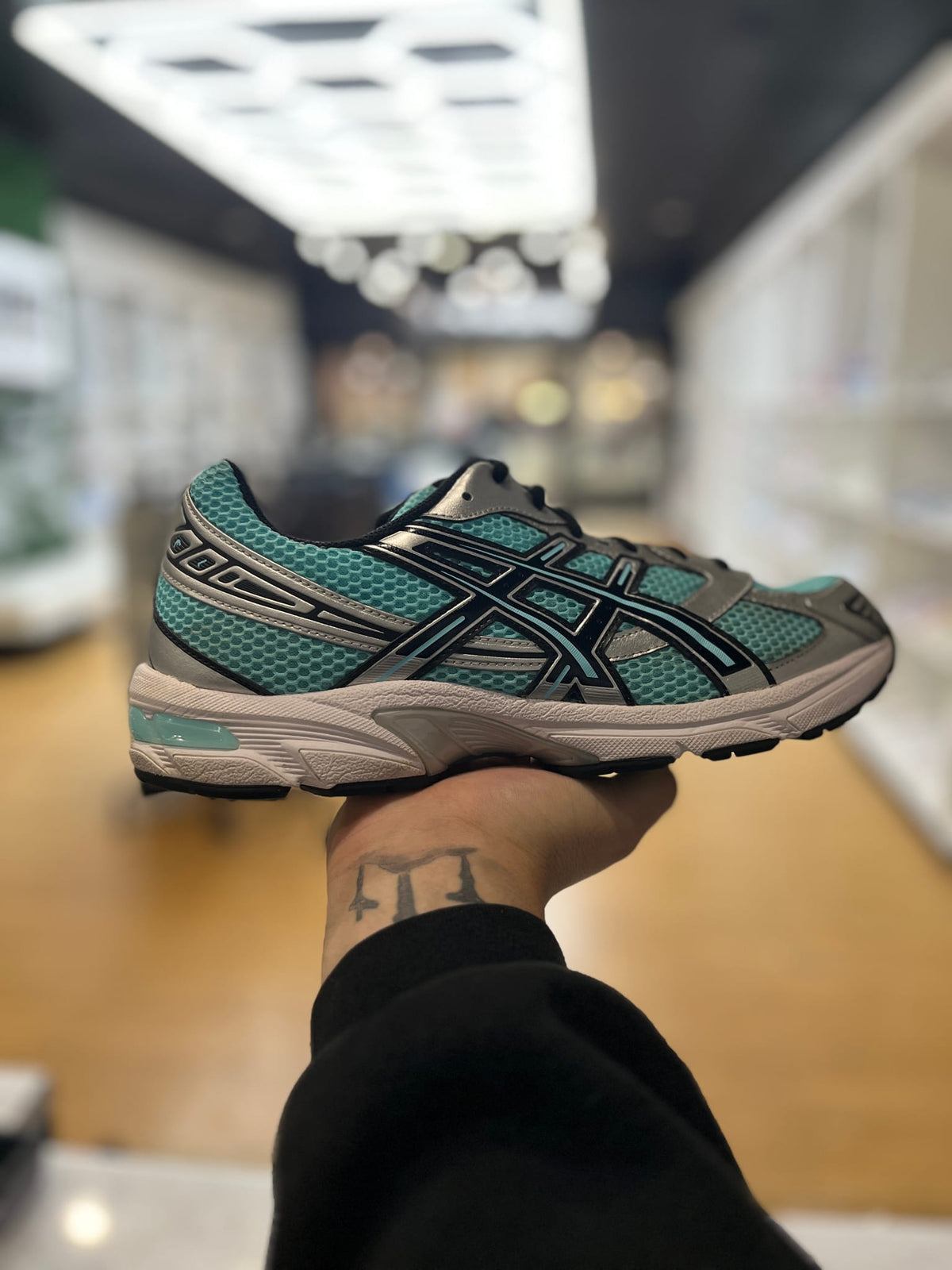 ASICS Gel-1130 Larimar Blue Silver PRE-OWNED