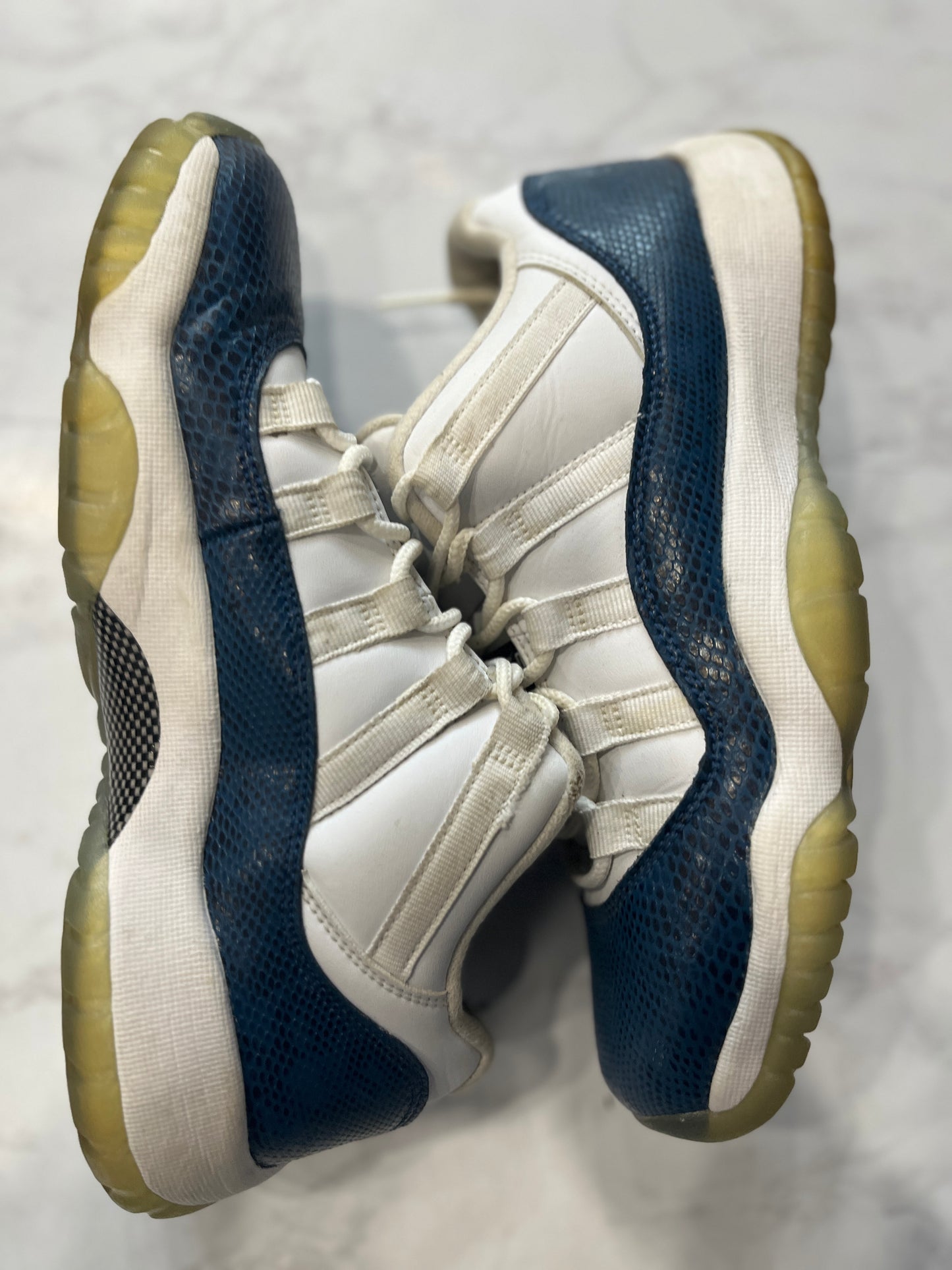 Jordan 11 Retro Low Snake Navy (2019) (GS) PRE-OWNED