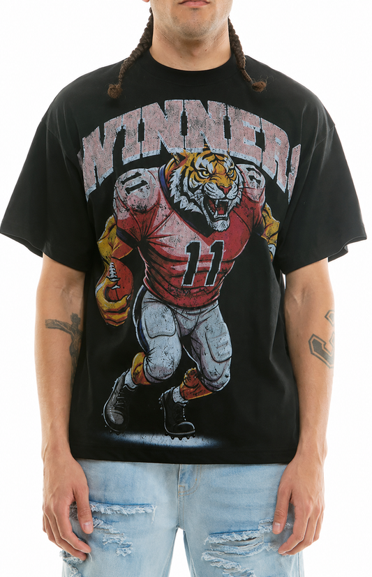 KDNK Winners Tiger Tee BLK