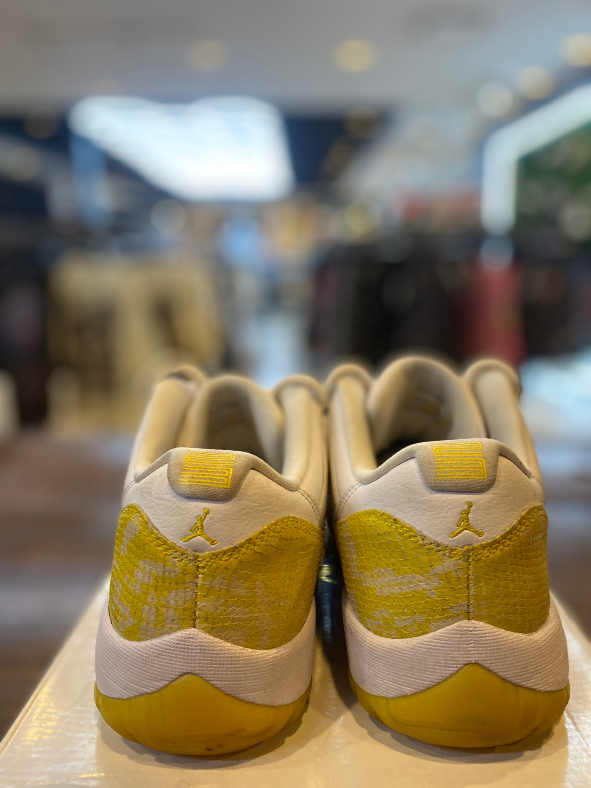 Jordan 11 Retro Low Yellow Snakeskin (Women's) PRE-OWNED