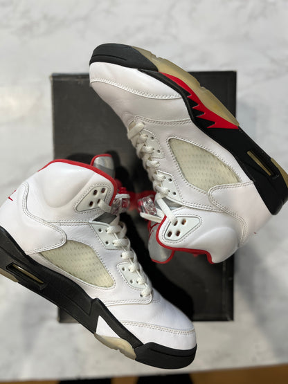 Jordan 5 Retro Fire Red Silver Tongue (2020) PRE-OWNED