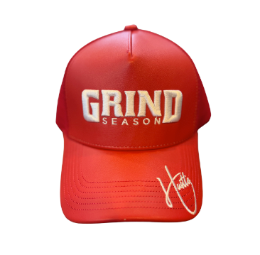 YBE Grind Season Leather Hat Red