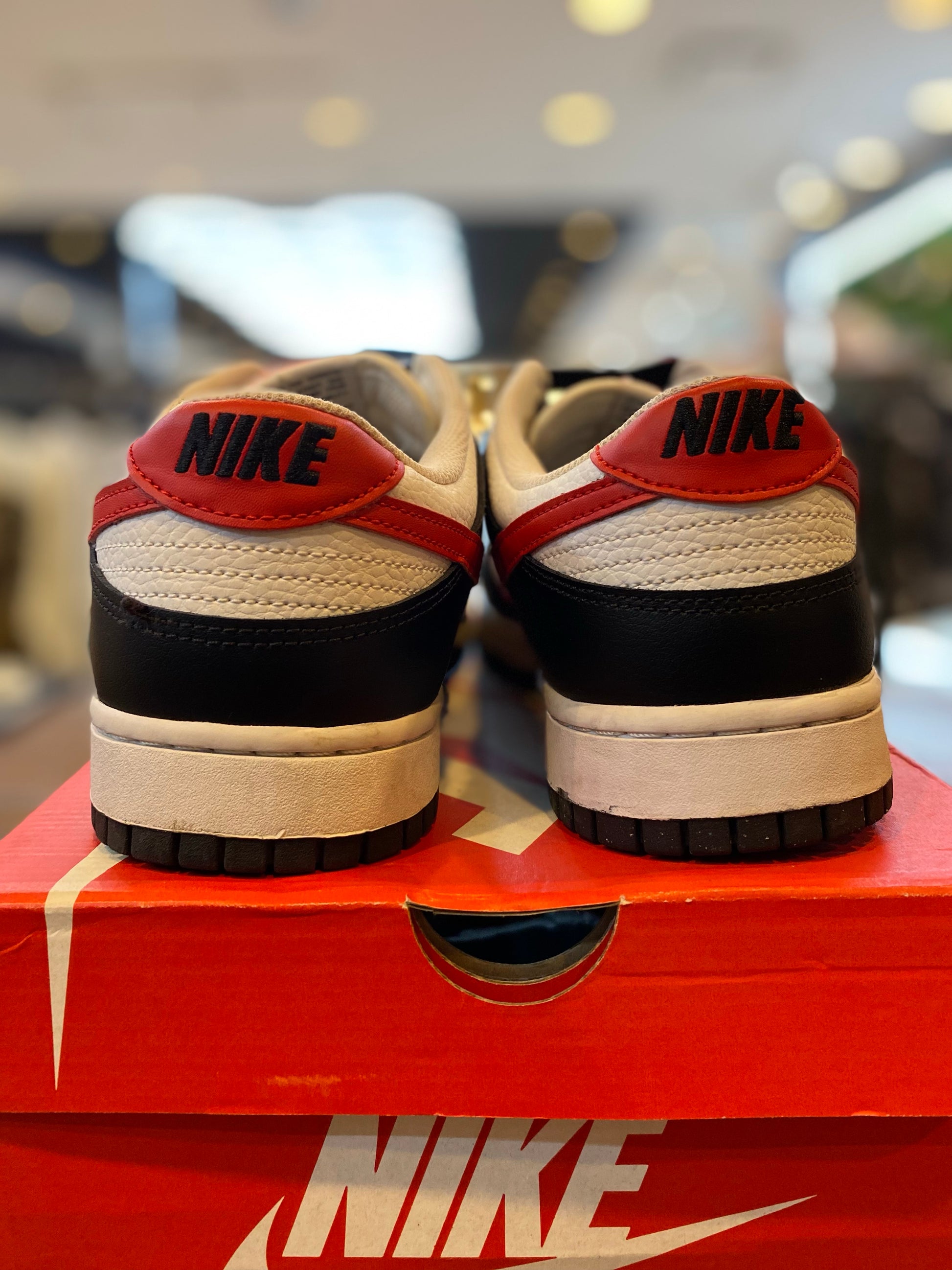 Nike Dunk Low Retro Red Swoosh Panda PRE-OWNED