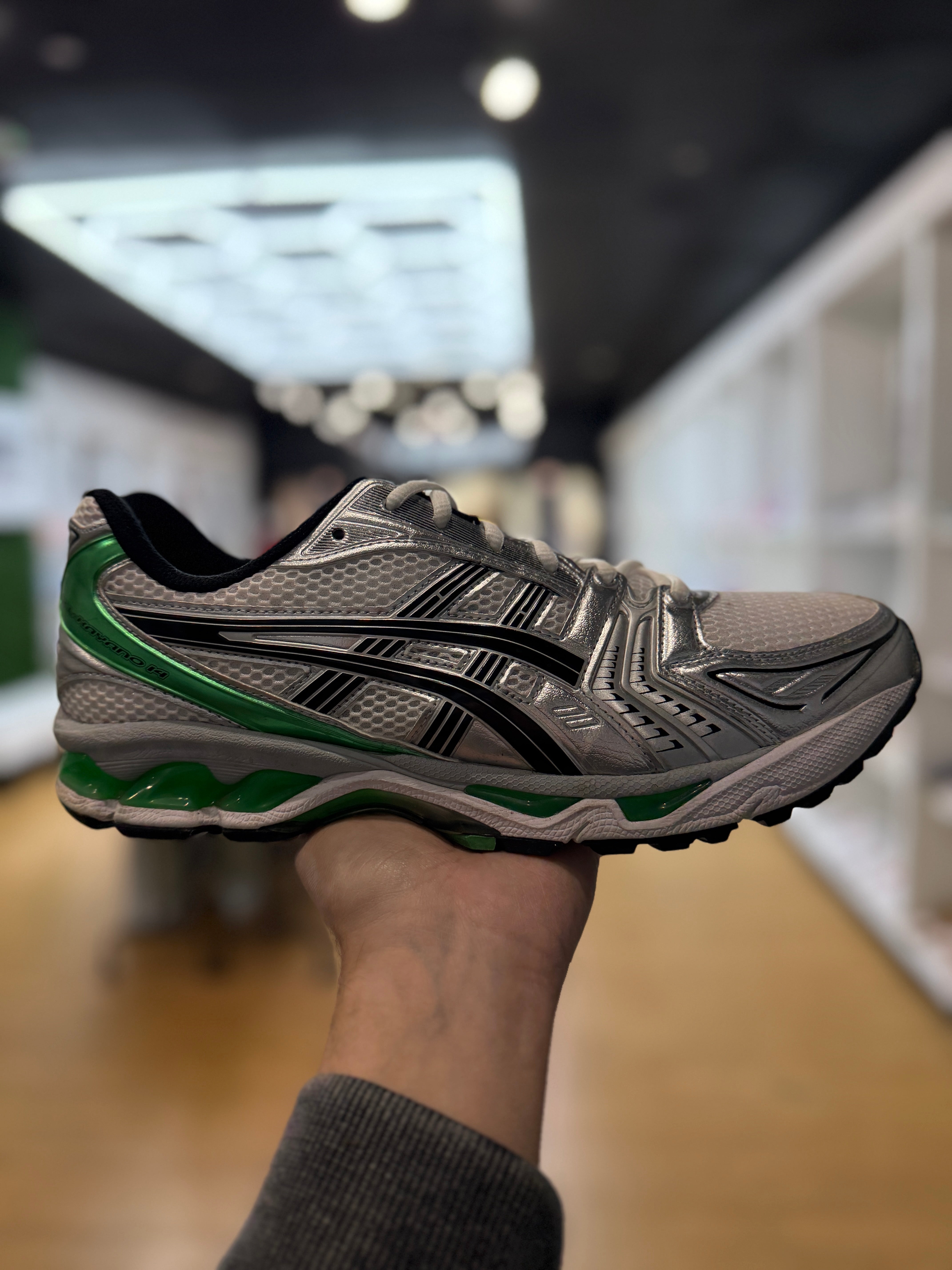 ASICS Gel-Kayano 14 White Malachite Green PRE-OWNED