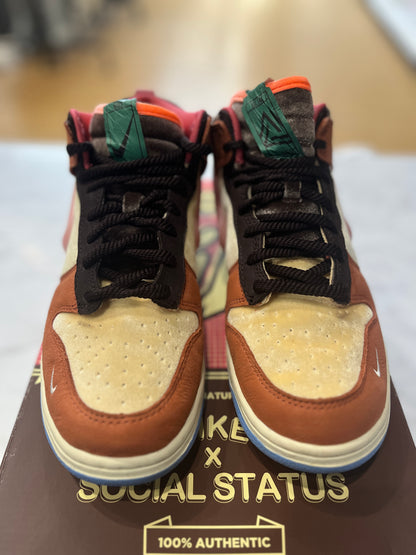 Nike Dunk Mid Social Status Free Lunch Chocolate Milk PRE-OWNED
