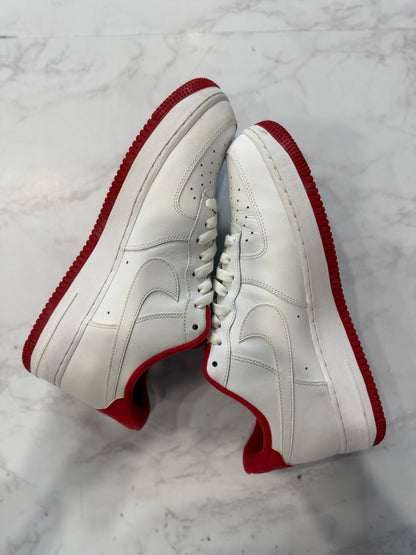 Nike Air Force 1 Low White University Red PRE-OWNED