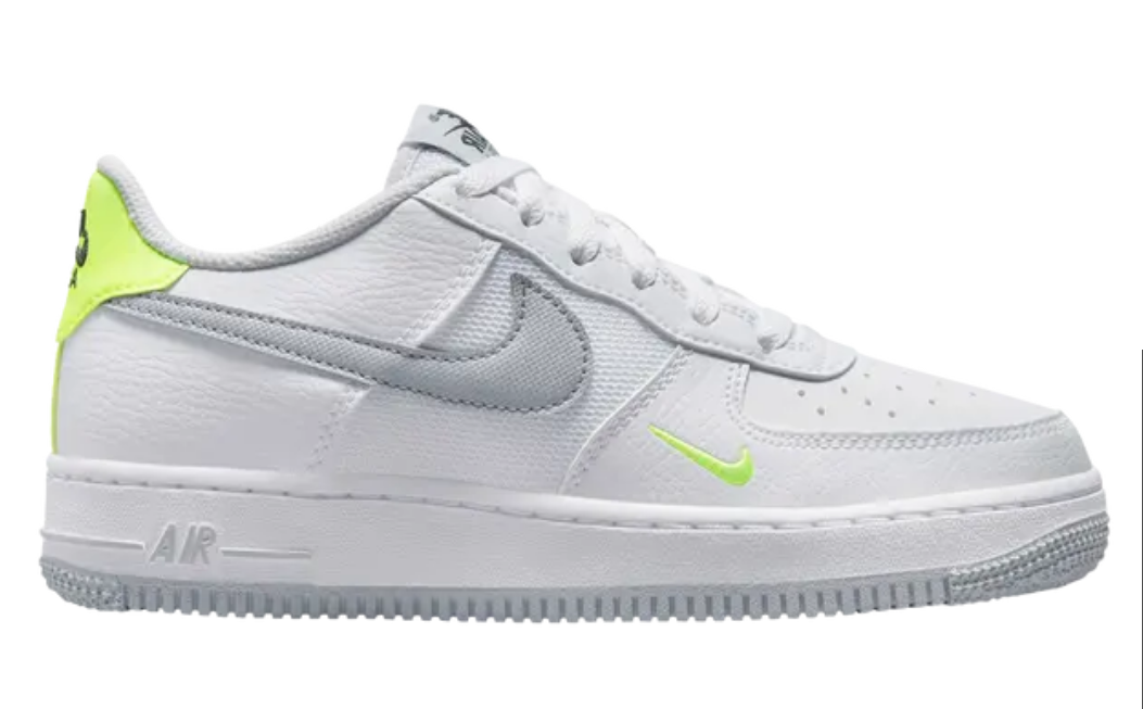 Nike Air Force 1 GS 'White Wolf Grey Volt'