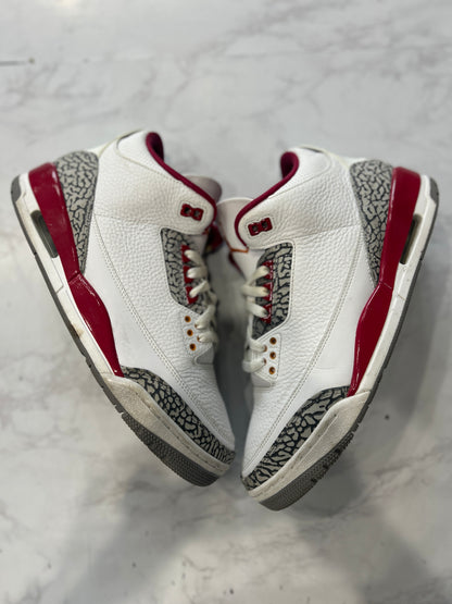 Jordan 3 Retro Cardinal Red PRE-OWNED