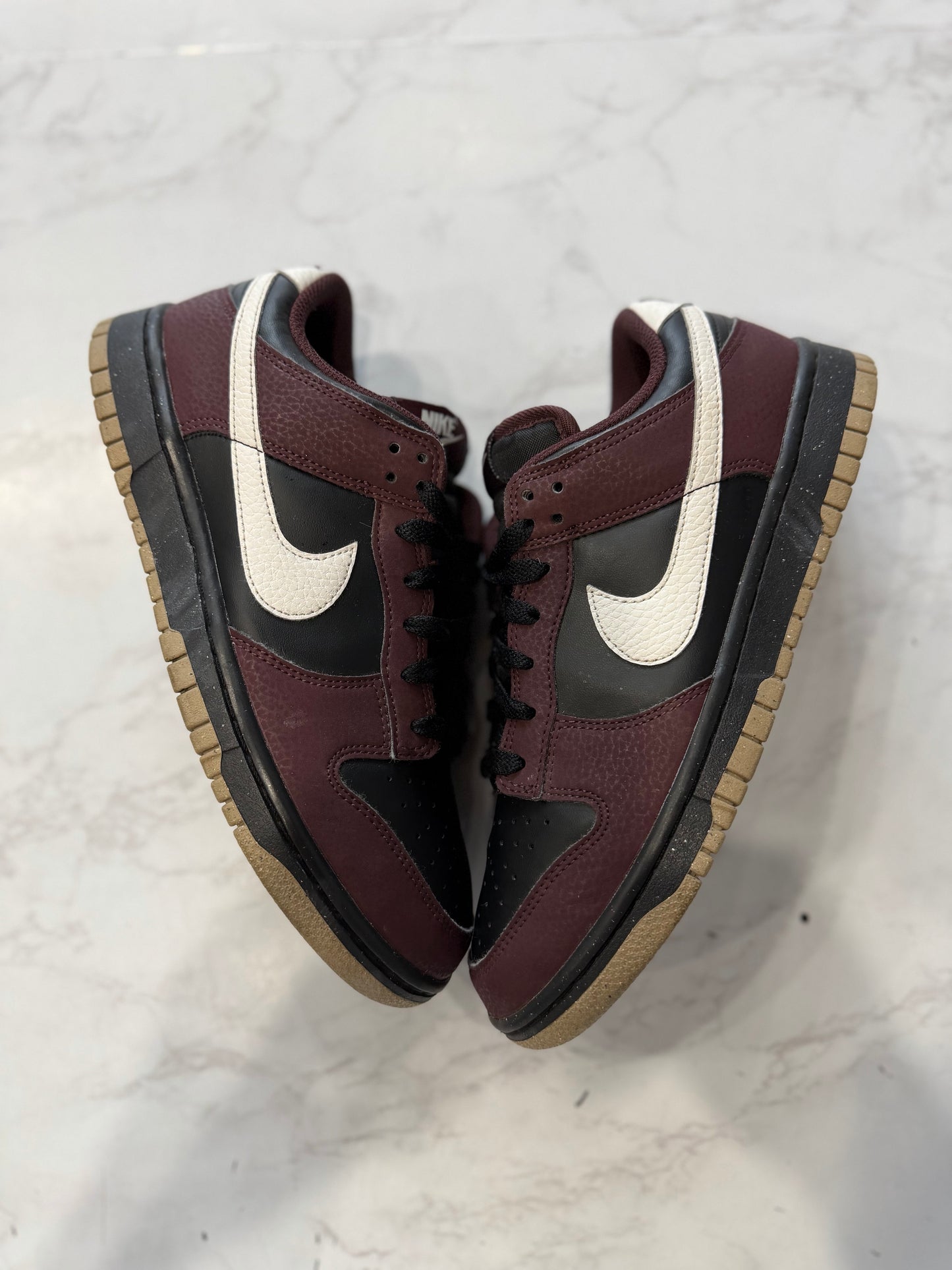 Nike Dunk Low Next Nature Burgundy Crush Black (Women's) PRE-OWNED