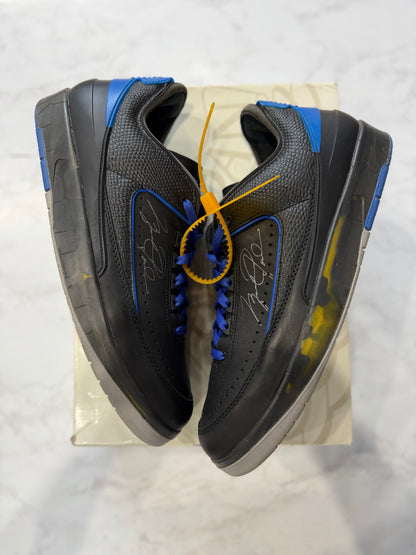 Jordan 2 Retro Low SP Off-White Black Blue PRE-OWNED