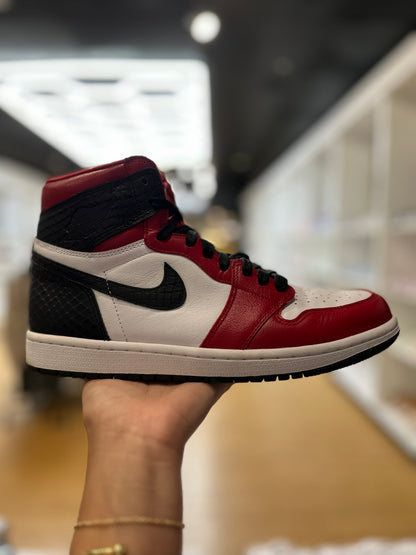 Jordan 1 Retro High Satin Snake Chicago (Women's) PRE-OWNED