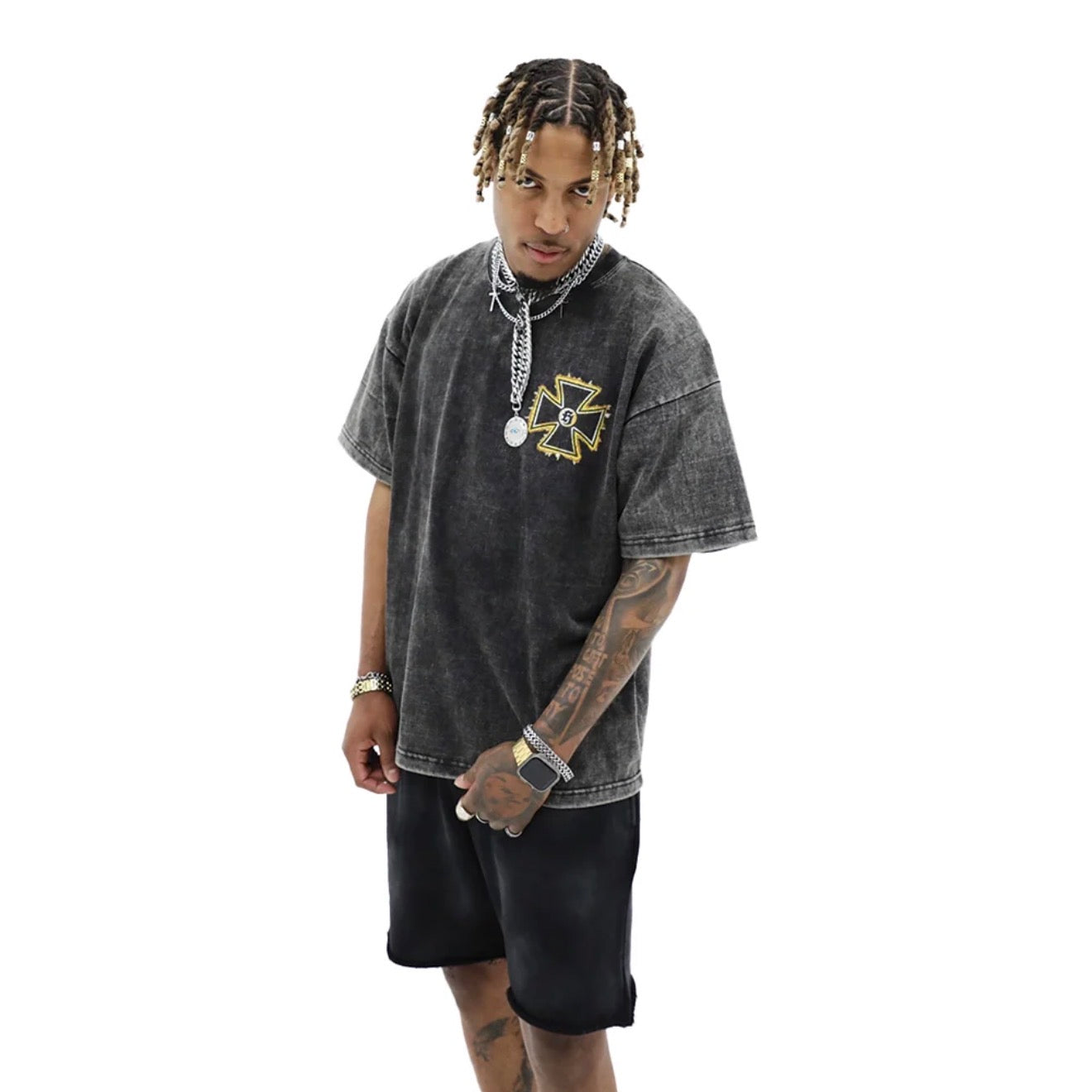Heights Chopper Acid Wash Tee