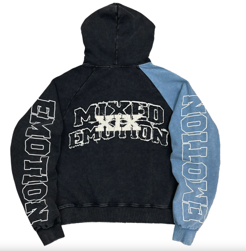 Blue “Split Decision” Hoodie