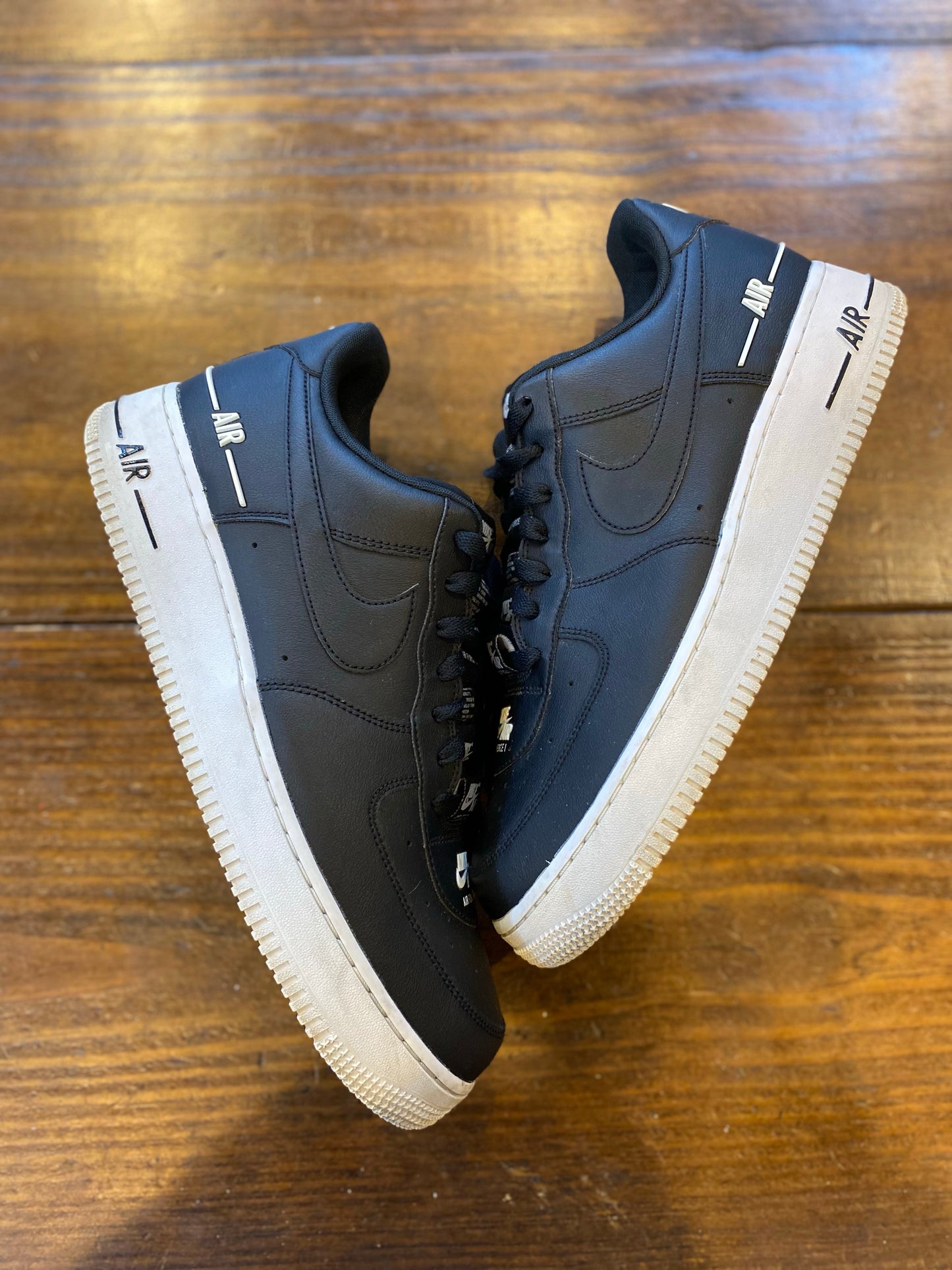 Nike Air Force 1 Low Double Air Low Black White PRE-OWNED