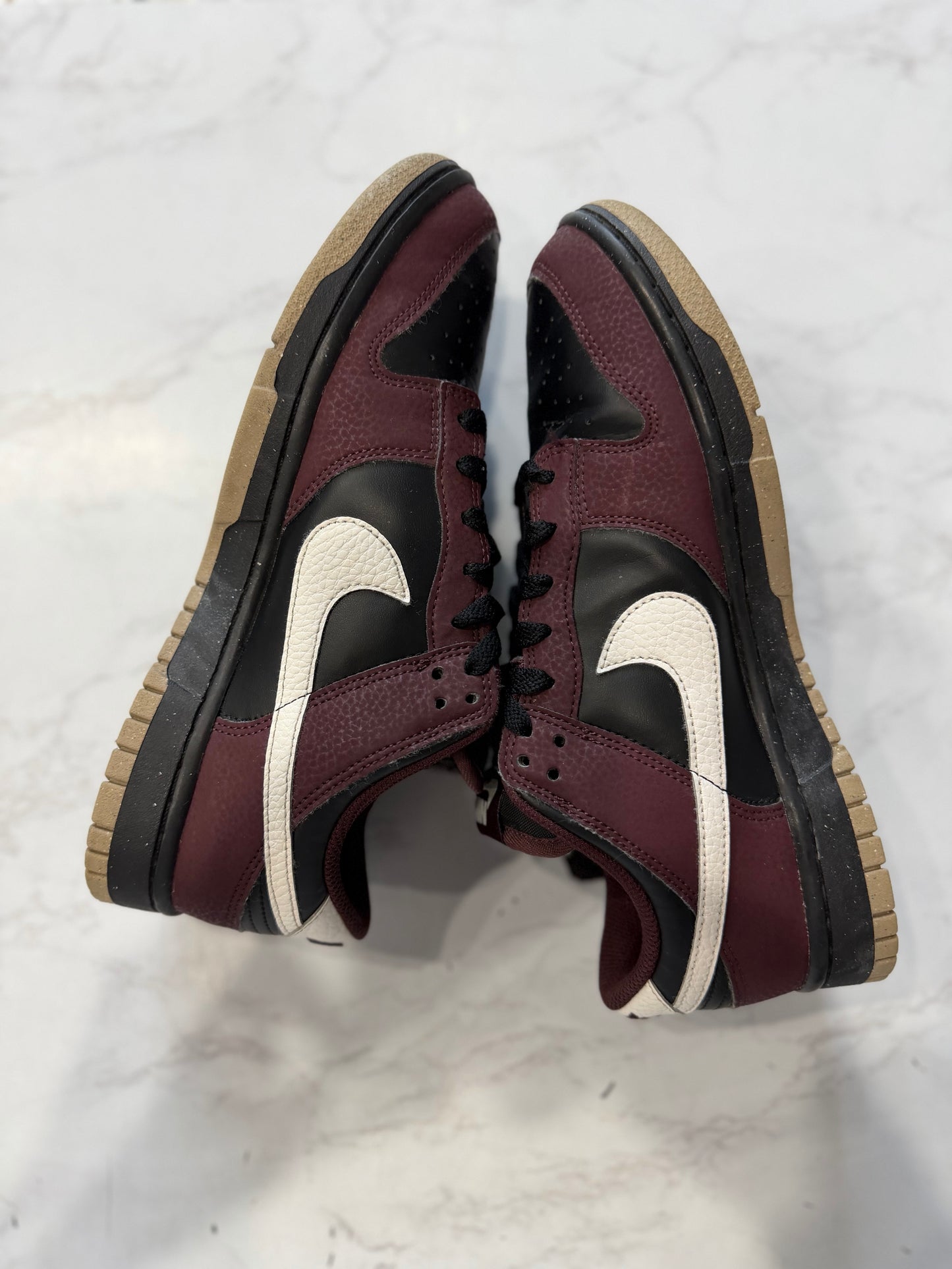 Nike Dunk Low Next Nature Burgundy Crush Black (Women's) PRE-OWNED