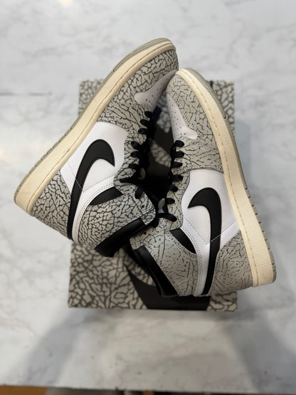 Jordan 1 Retro High OG White Cement PRE-OWNED