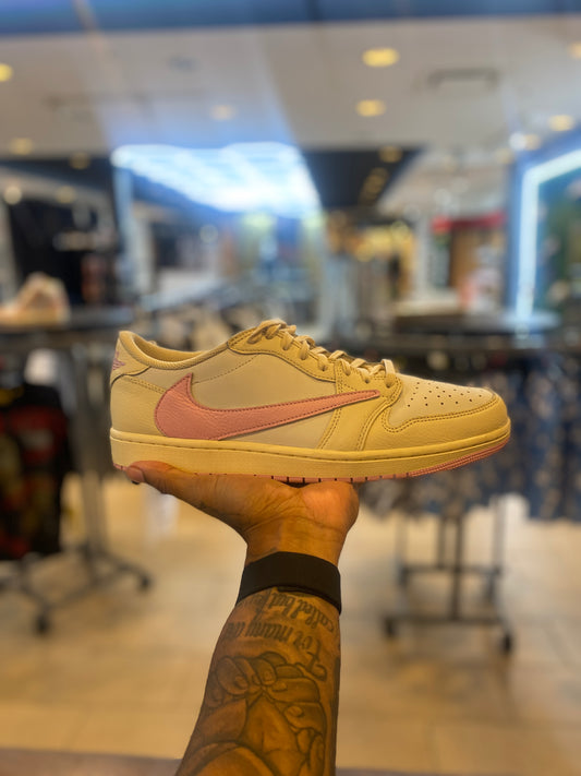 Jordan 1 Retro Low OG SP Travis Scott Shy Pink PRE-OWNED