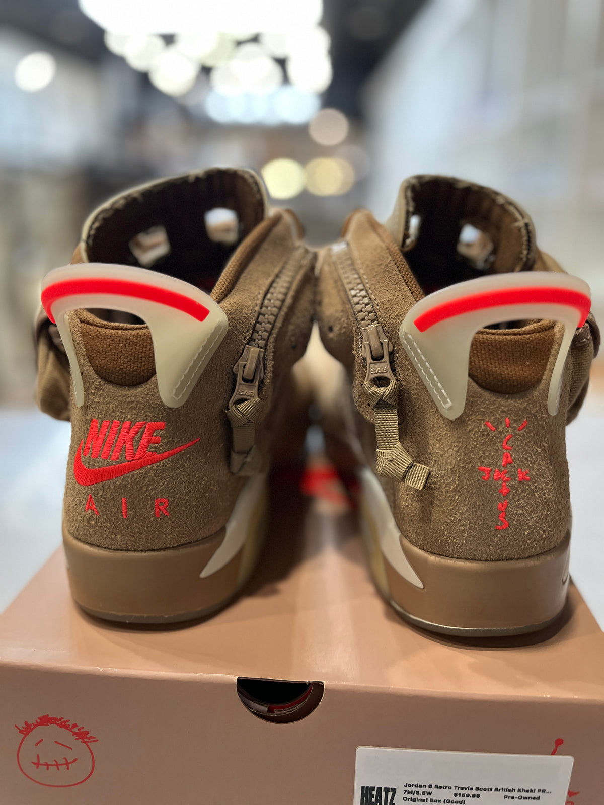 Jordan 6 Retro Travis Scott British Khaki PRE-OWNED