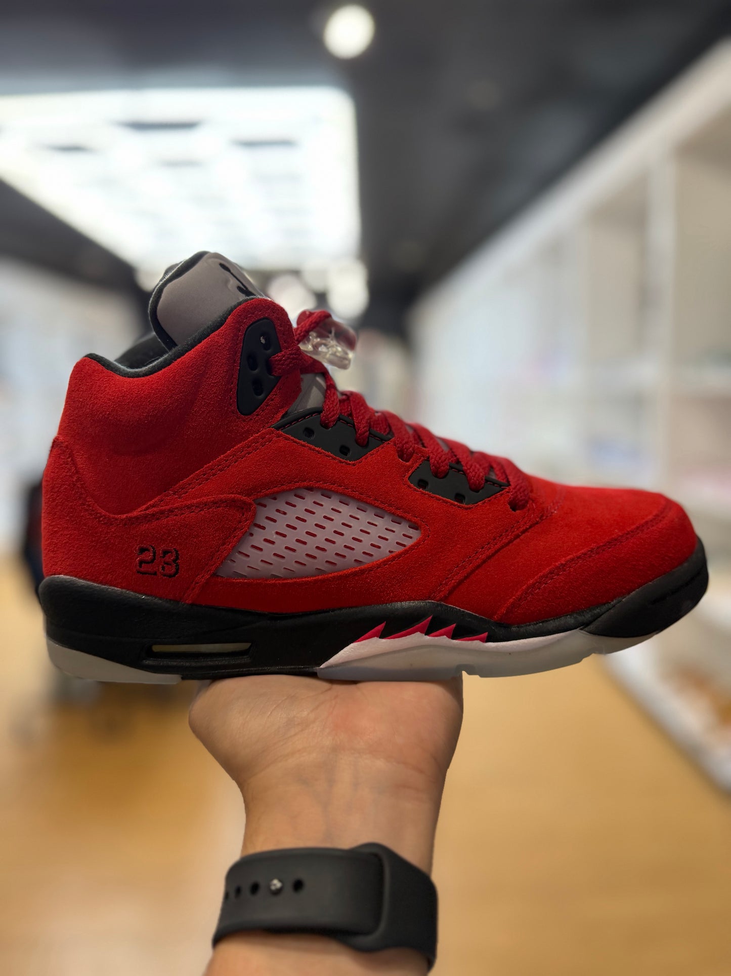 Jordan 5 Retro Raging Bull Red (2021) (GS) PRE-OWNED