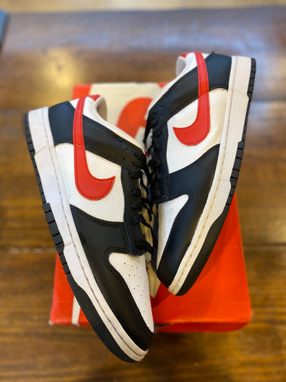 Nike Dunk Low Retro Red Swoosh Panda PRE-OWNED